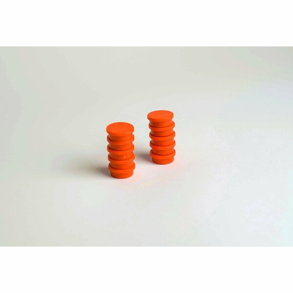 Eclipse Magnetics 20MM ORANGE MARKER MAGNET, 10PK RM765O